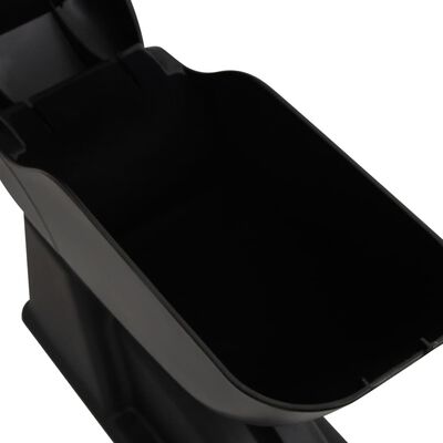vidaXL Reposabrazos para coche ABS negro 12x29x(32-46) cm