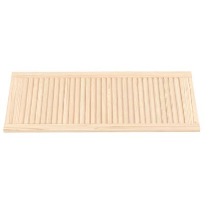 vidaXL Puerta de armario de lamas 2 uds madera de pino 99,3x39,4 cm