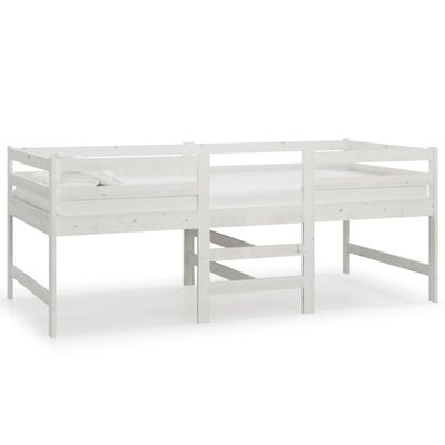 vidaXL Estructura de cama sin colchón madera de pino blanca 90x200 cm