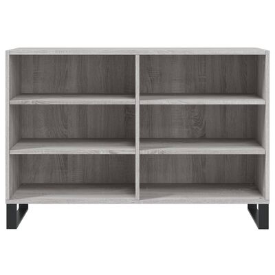 vidaXL Aparador de madera de ingeniería gris Sonoma 103,5x35x70 cm