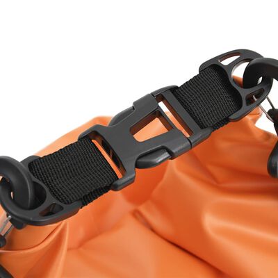 vidaXL Bolso acuático impermeable PVC naranja 5 L