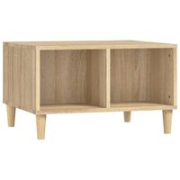 vidaXL Mesa de centro madera contrachapada roble Sonoma 60x50x36,5 cm