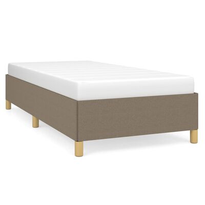 vidaXL Estructura de cama sin colchón tela gris taupe 90x190 cm