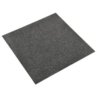 vidaXL Baldosas de suelo de moqueta 20 uds 5m² 50x50cm gris antracita