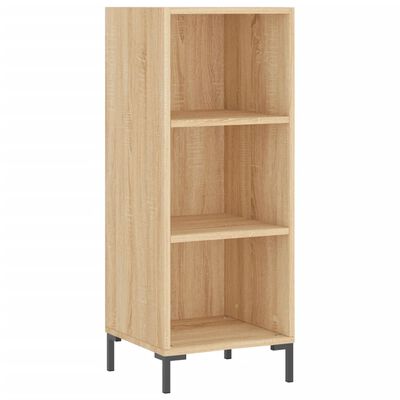 vidaXL Aparador de madera de ingeniería roble Sonoma 34,5x32,5x90 cm