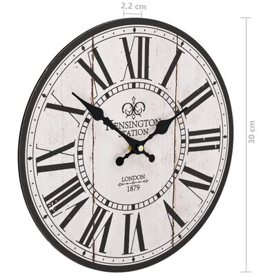 vidaXL Reloj vintage de pared London 30 cm