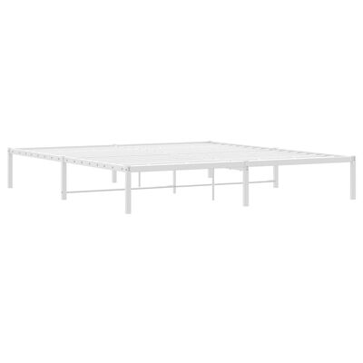 vidaXL Estructura de cama de metal blanco 180x200 cm