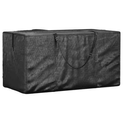 vidaXL Bolsas para cojines jardín 2 uds polietileno negro 150x75x75 cm