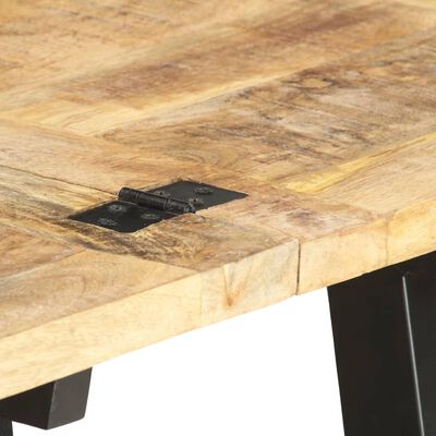 vidaXL Mesa de centro extensible madera maciza de mango 160x70x45 cm