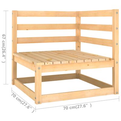 vidaXL Muebles de jardín 12 pzas con cojines antracita madera maciza