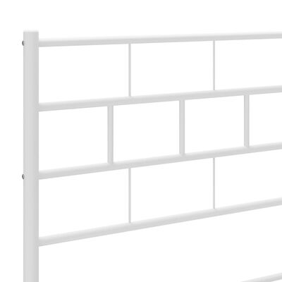 vidaXL Cabecero de metal blanco 150 cm