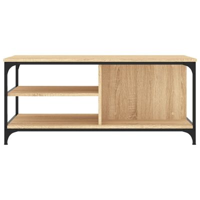 vidaXL Mesa de centro madera contrachapada roble Sonoma 100x50x45 cm