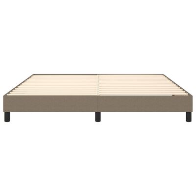 vidaXL Estructura de cama de tela gris taupe 160x200 cm