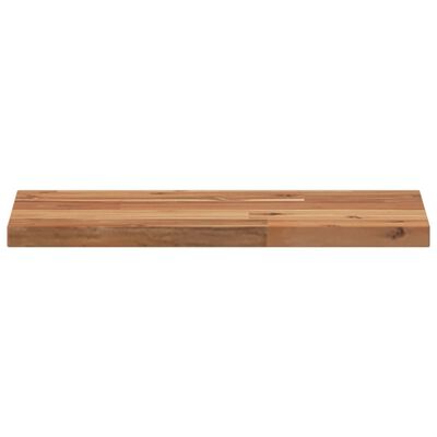 vidaXL Estante flotante madera acacia maciza acabado aceite 60x20x2 cm