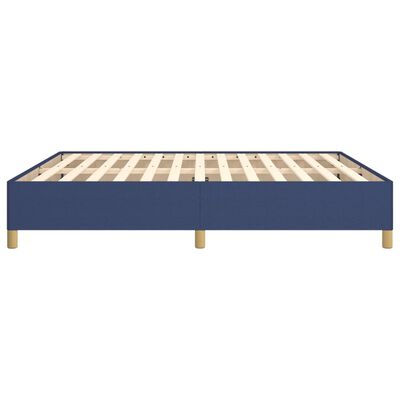 vidaXL Cama sin colchón tela azul 160x200 cm