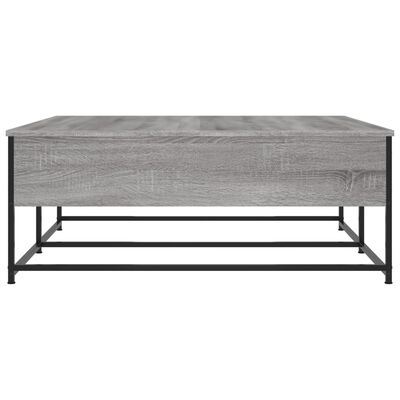 vidaXL Mesa de centro madera de ingeniería gris Sonoma 100x99x40 cm