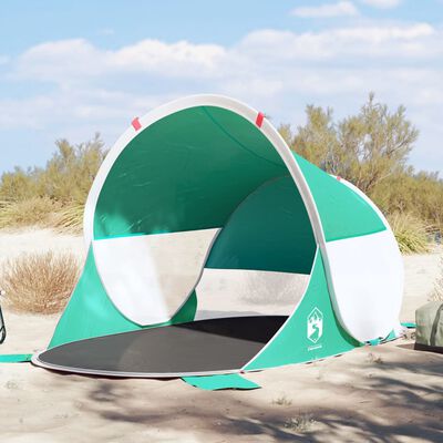 vidaXL Tienda de playa pop-up impermeable verde agua