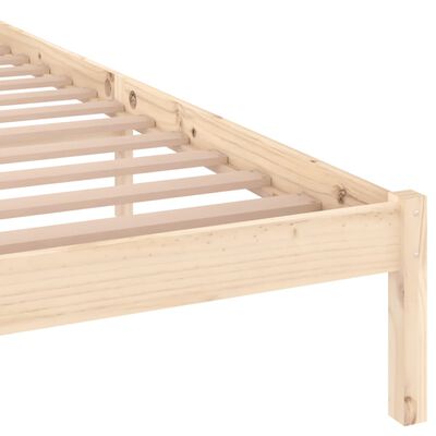 vidaXL Estructura de cama sin colchón madera maciza de pino 160x200 cm