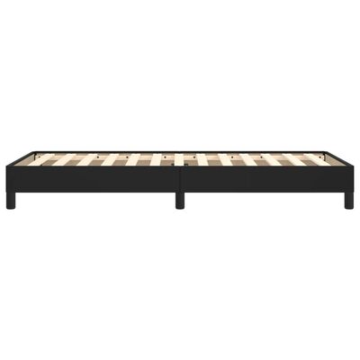 vidaXL Estructura de cama sin colchón cuero sintético negro 90x200 cm