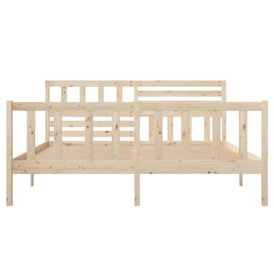 vidaXL Estructura de cama de madera maciza 140x190 cm