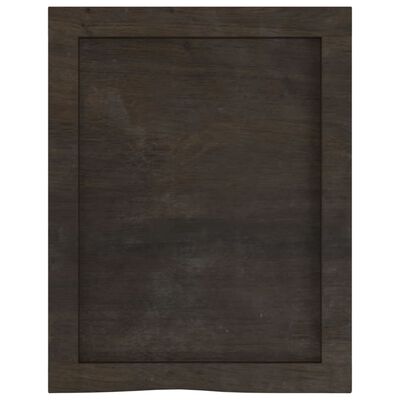 vidaXL Estante pared madera roble tratada marrón oscuro 40x50x(2-6) cm