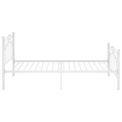 vidaXL Estructura de cama sin colchón metal blanco 90x200 cm