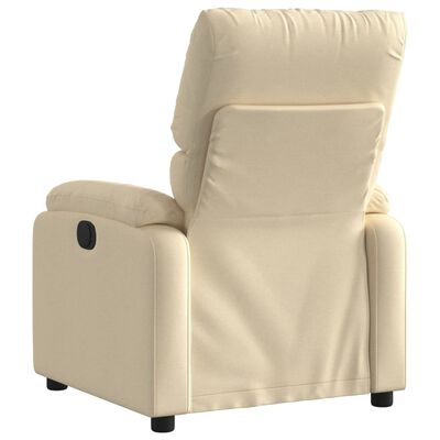 vidaXL Sillón reclinable de tela crema