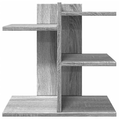 vidaXL Organizador de escritorio madera ingeniería gris 42x21,5x42 cm