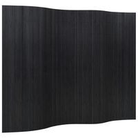 vidaXL Biombo divisor de bambú negro 165x250 cm