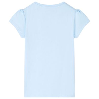 Camiseta infantil azul claro 104