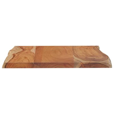 vidaXL Tablero rectangular madera de acacia borde vivo 80x60x2,5 cm