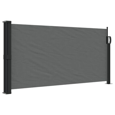 vidaXL Toldo lateral retráctil gris antracita 100x500 cm