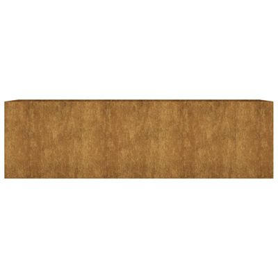 vidaXL Jardinera acero corten 280x80x80 cm