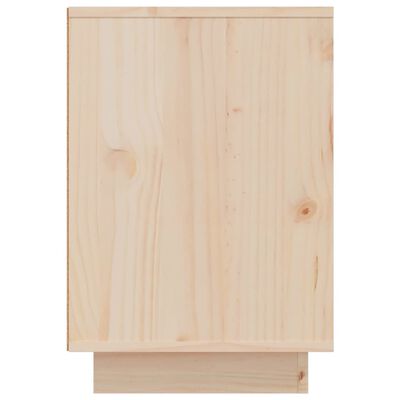 vidaXL Mesita de noche madera maciza de pino 50x34x50 cm