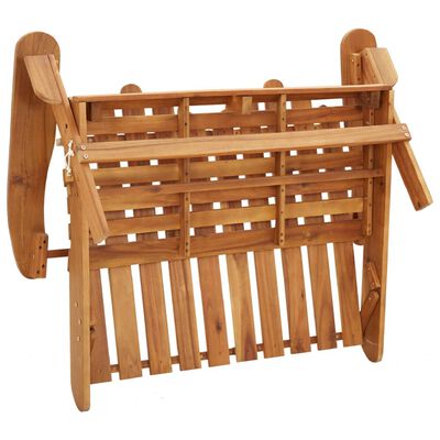 vidaXL Juego de muebles de jardín Adirondack 3 piezas madera acacia