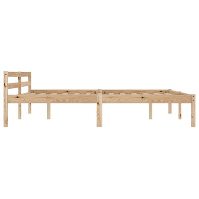 vidaXL Estructura de cama sin colchón madera maciza de pino 160x200 cm