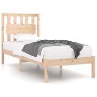 vidaXL Estructura de cama madera maciza de pino 90x190 cm