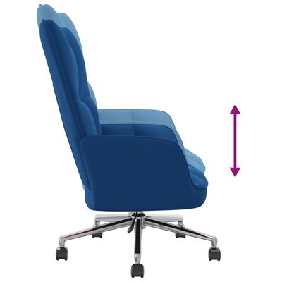 vidaXL Sillón de relax de terciopelo azul