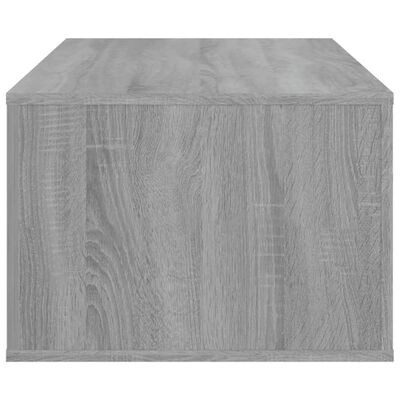 vidaXL Mesa de centro madera contrachapada gris Sonoma 100x50,5x35 cm