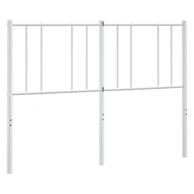 vidaXL Cabecero de metal blanco 135 cm