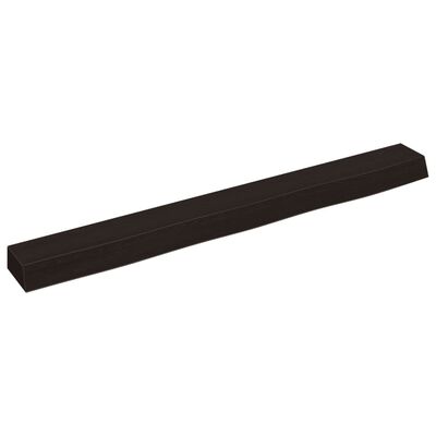 vidaXL Estante de pared madera roble tratada marrón oscuro 100x10x6 cm