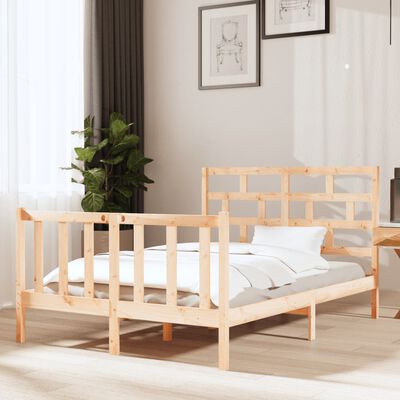 vidaXL Estructura de cama madera maciza de pino 120x190 cm