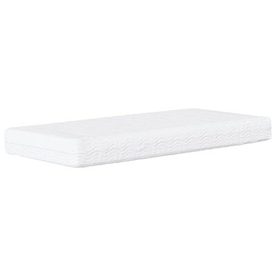 vidaXL Colchón de espuma dureza H2 H3 blanco 100x210 cm