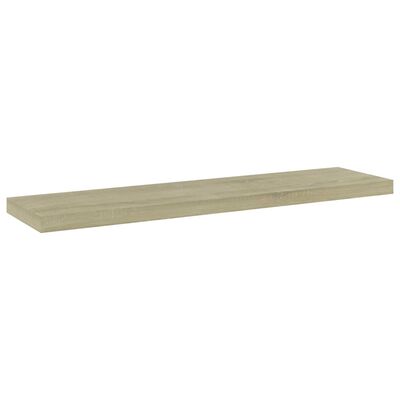 vidaXL Estante estantería 4 uds contrachapada roble Sonoma 40x10x1,5cm