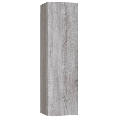 vidaXL Set de muebles para TV 3 pzas madera contrachapada gris Sonoma