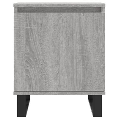 vidaXL Mesita de noche madera de ingeniería gris Sonoma 40x30x50 cm