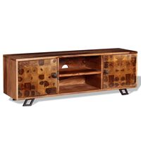 vidaXL Mueble de TV de madera maciza de sheesham 120x30x40 cm