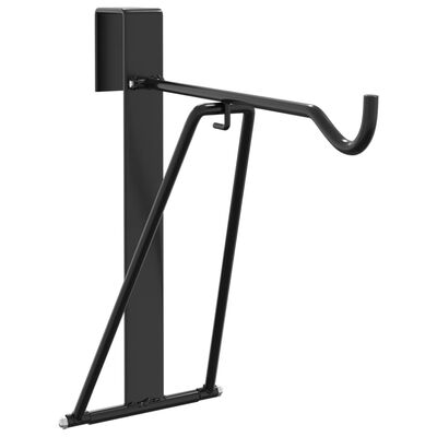 vidaXL Soporte para silla de montar plegable y portátil acero negro