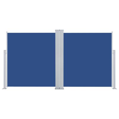 vidaXL Toldo lateral retráctil azul 140x600 cm