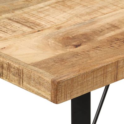 vidaXL Mesa alta de hierro y madera maciza de mango 110x55x107 cm